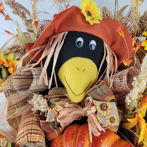 close up of crow face
