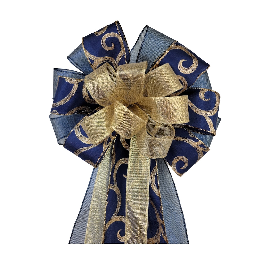 Christmas Tree Bow Topper Large Bow for Top of Christmas Etsy