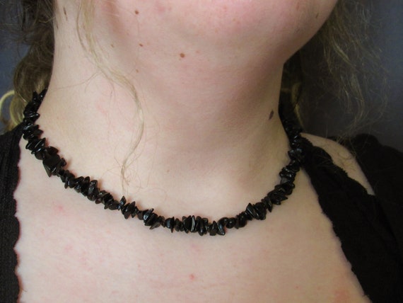 Black Puka Shell Necklace - Etsy