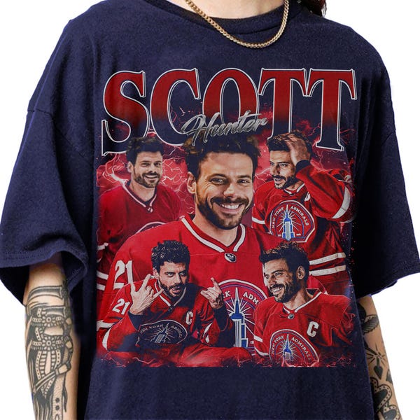 T-shirt vintage rétro des années 90 Scott Hunter, t-shirt rétro graphique Scott Hunter, chemise Hockey Romance, t-shirt inspiré du film Gay LGBTQ