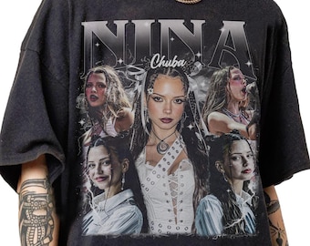 Retro 90er Jahre Vintage Nina Chuba Bootleg T-Shirt, Nina Chuba Grafik Retro T-Shirt, Nina Chuba Sweatshirt Geschenke für Frauen und Mann Unisex T-Shirt