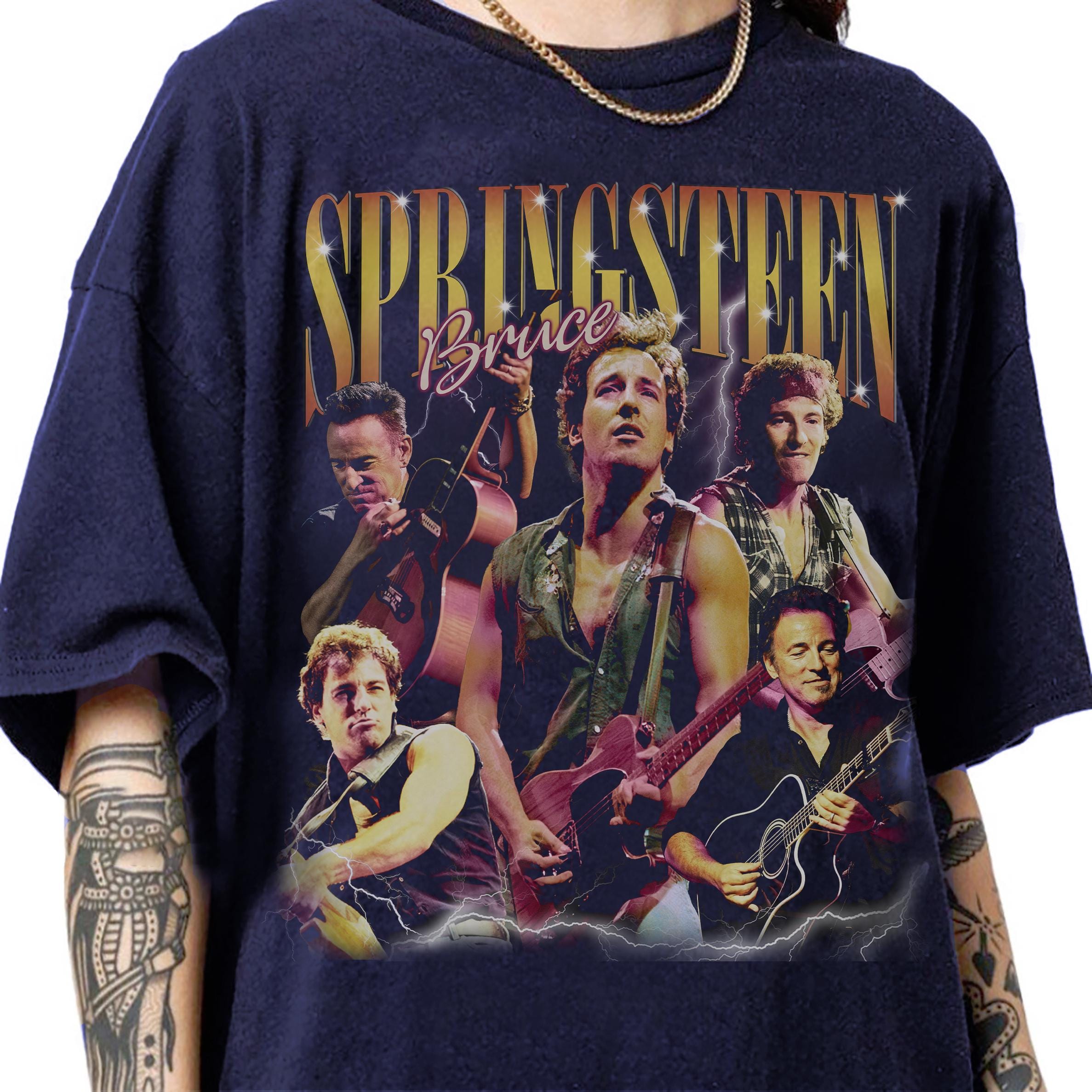 Retro 90s Vintage Bruce Springsteen Bootleg T-shirt, Bruce Springsteen ...