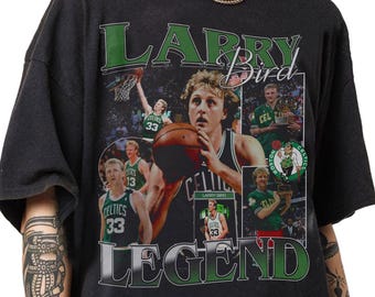 Retro 90s Vintage Larry Bird Bootleg T-Shirt, Larry Bird Graphic Retro Tee, Larry Bird Gifts For Women and Man Unisex T-Shirt