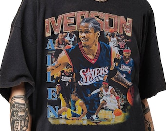 Camiseta pirata retro de Allen Iverson de los 90, camiseta retro con gráficos de Allen Iverson, regalos de Allen Iverson para mujer y hombre, camiseta unisex.