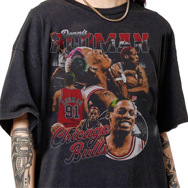 Retro 90s Vintage Dennis Rodman Bootleg T-Shirt, Dennis Rodman Graphic Retro Tee, Dennis Rodman Tee Gifts For Women and Man Unisex T-Shirt