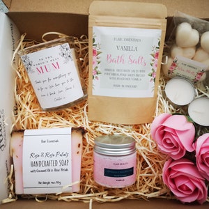 Mother Day Self Care Candle Gift Box, Best Mum Gift Personalised Candle Spa Gift Set