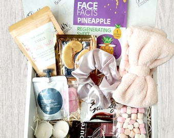 Birthday Pamper Hamper Box for Her,   Hug in a Box, Spa Gift Box, Spa Pamper Set - Halal Option Available