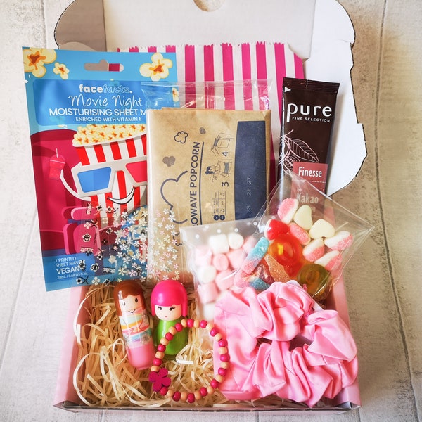 Young Girl Birthday Spa Box | Kids Pamper Gift | Sleepover Kit | pre-teen night in Box | Little Girl Gift Box