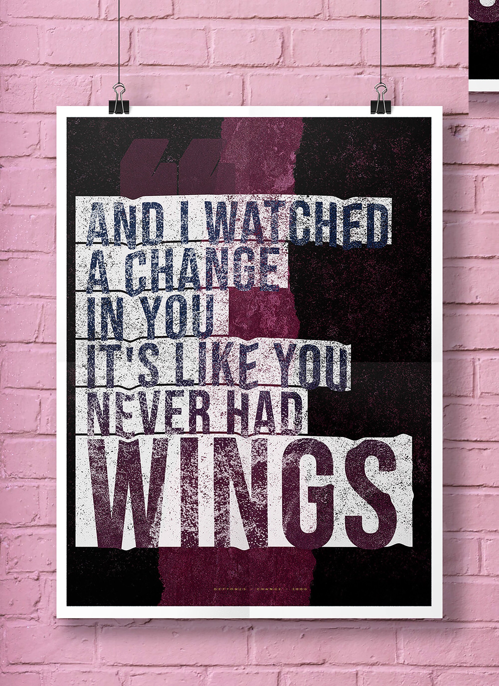 Poster Deftones Change Lyrics Etsy de Poster Deftones Change Lyrics Etsy de