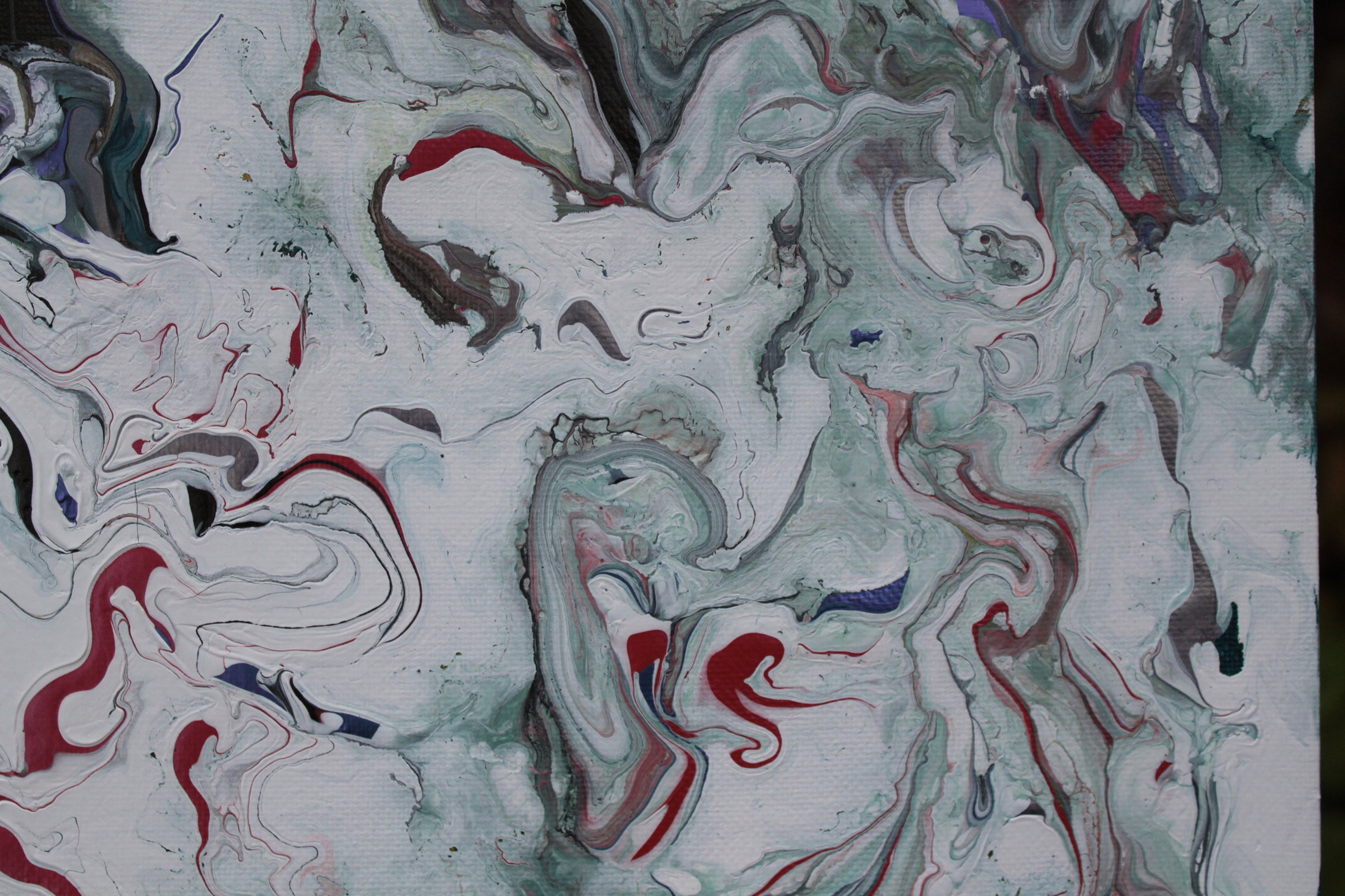 Piedra corriente Pintura acrílica abstracta | Etsy