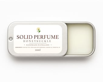 Solid Perfume For Women - Honeysuckle -  Solid Balm Cologne - 14ml