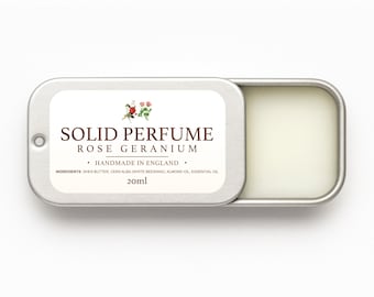 Massiv Damenparfum - Rose & Geranie - Solid Balm Cologne - 14ml