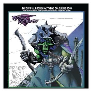 Signed Rodney Matthews Colouring Book: Classic Rock & Fantasy Art