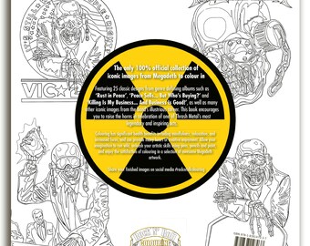 Livre de coloriage officiel Megadeth : art des métaux lourds