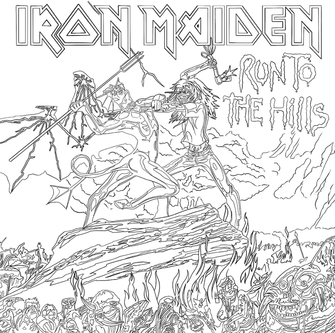 The Official Iron Maiden Colouring Book Volume II the Singles - Etsy