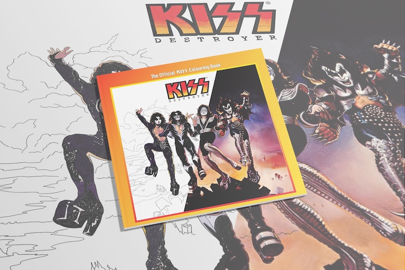 KISS Official Colouring Book - Etsy