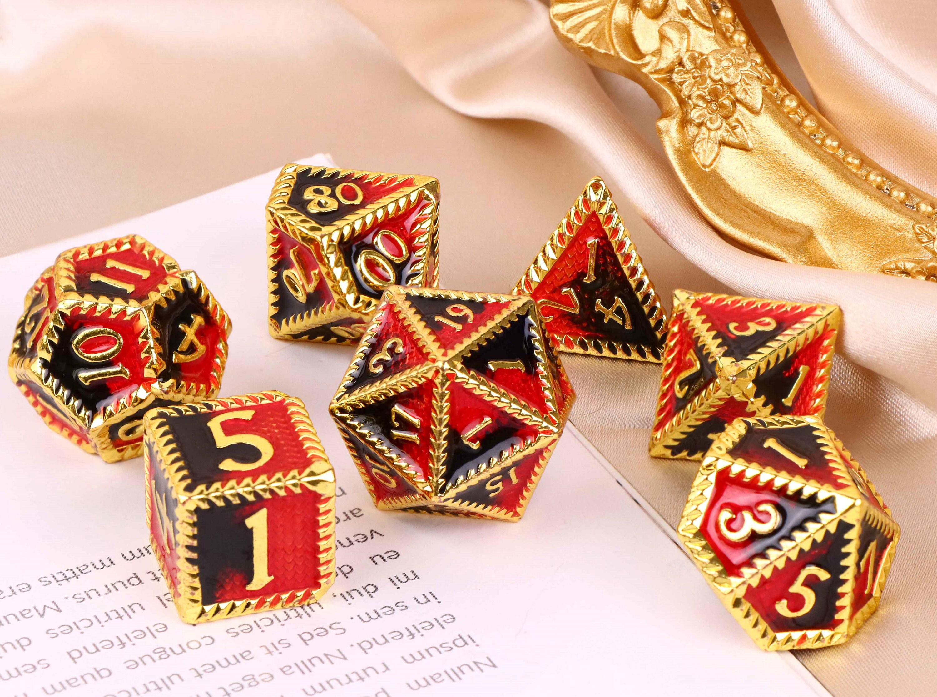 Metal DnD Dice Set For Dungeons and Dragons D&D Dice Etsy