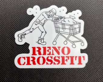 Reno Crossfit Sticker, Water Bottle Sticker, Bumper Sticker