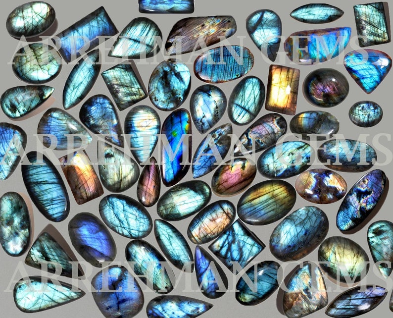 Mix Shape And All Size. 1 Kg Multi Fire Flashy Labradorite Lot Cabochon Gemstone