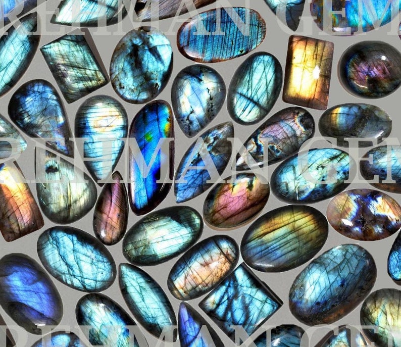 Mix Shape And All Size. 1 Kg Multi Fire Flashy Labradorite Lot Cabochon Gemstone