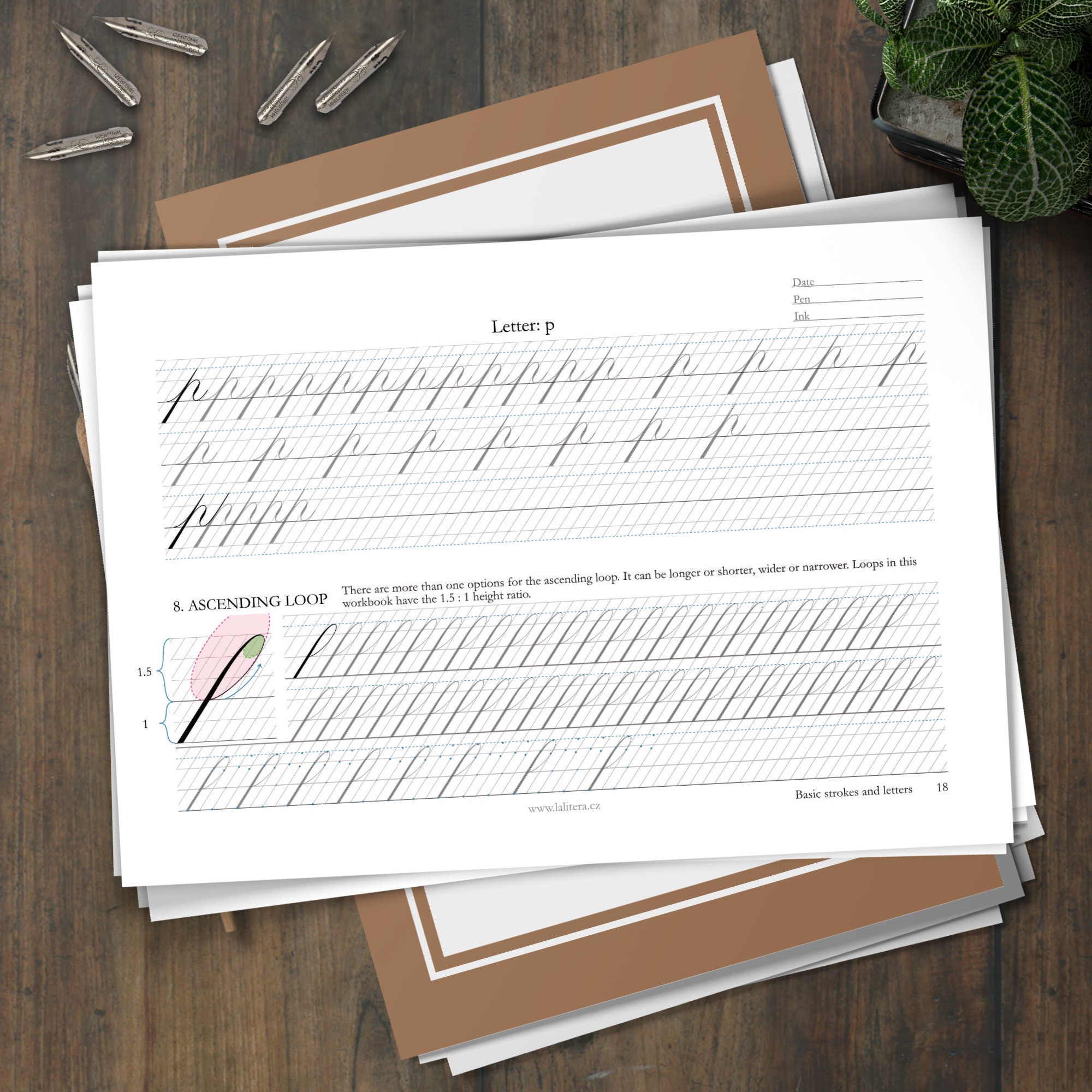 Copperplate Calligraphy Workbook (part I - Minuscules) - Etsy
