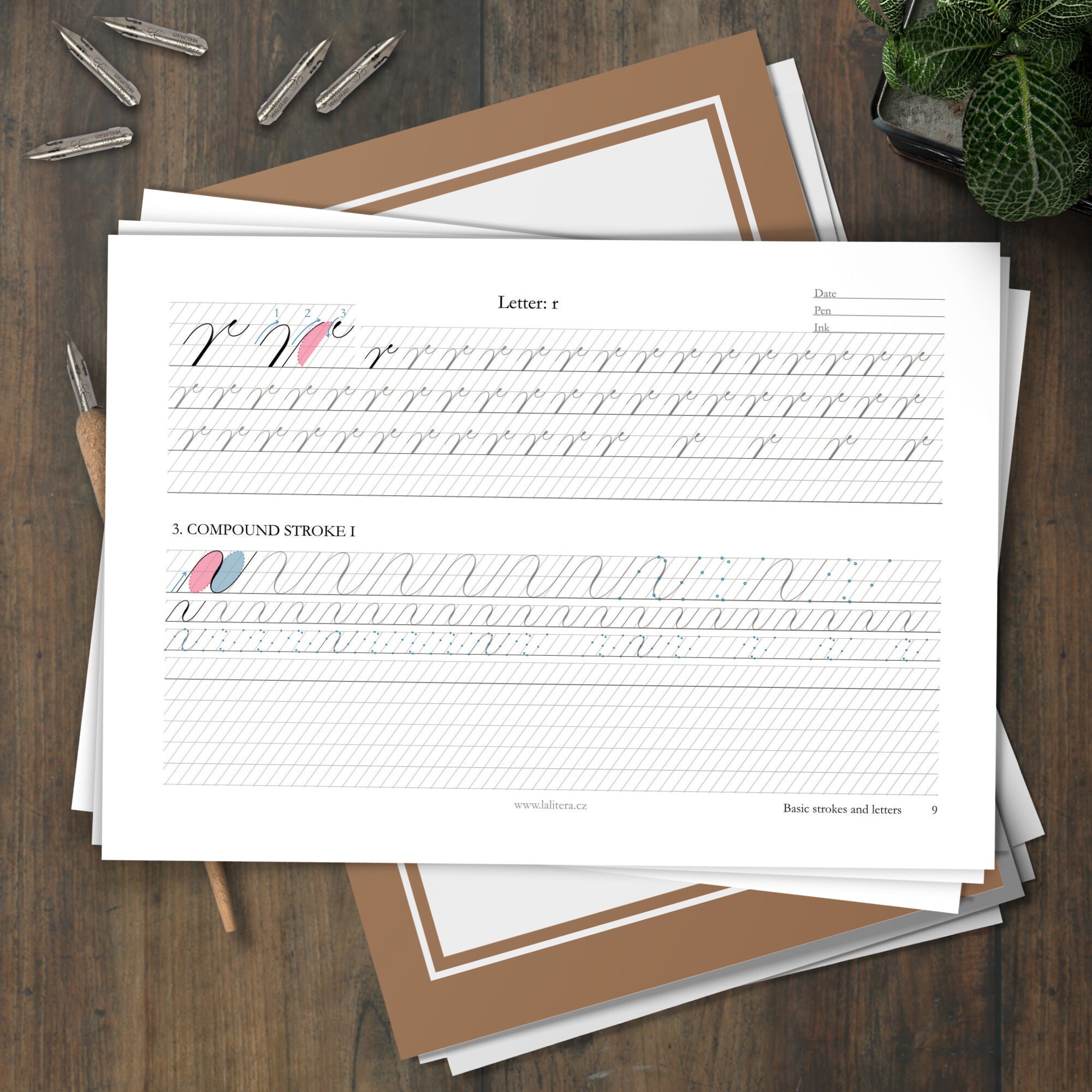 Copperplate Calligraphy Workbook (part I - Minuscules) - Etsy
