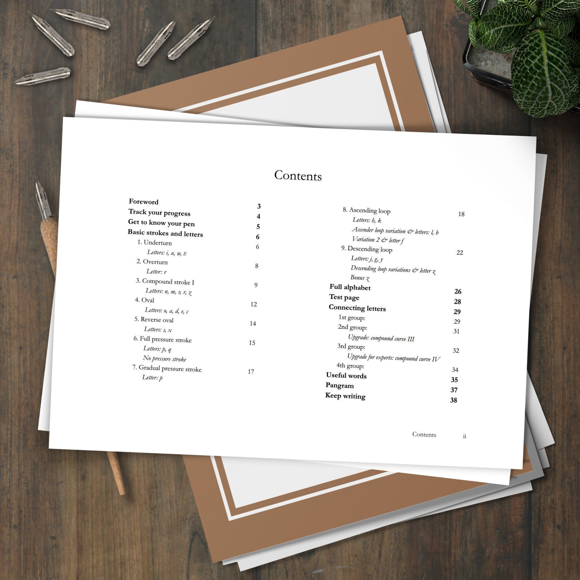 Copperplate Calligraphy Workbook (part I - Minuscules) - Etsy