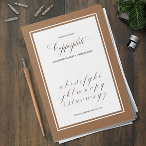 Kupferstich Kalligraphie Workbook (Teil I - Minuskeln)