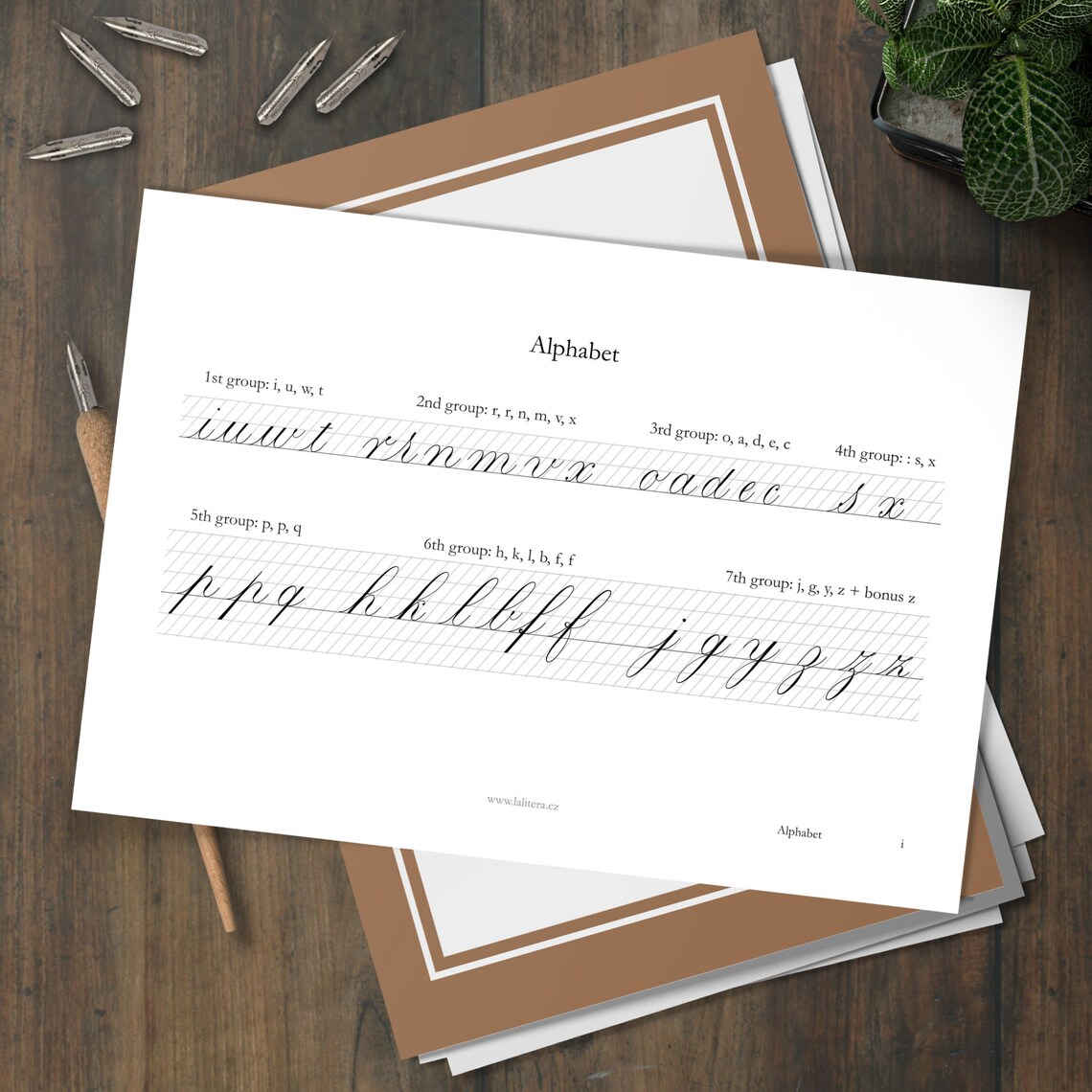Copperplate Calligraphy Workbook (part I - Minuscules) - Etsy