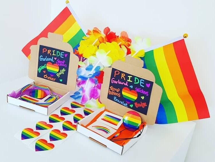 Pride box/ LGBTQ/ party supplies/ pride accessories/ rainbow Etsy