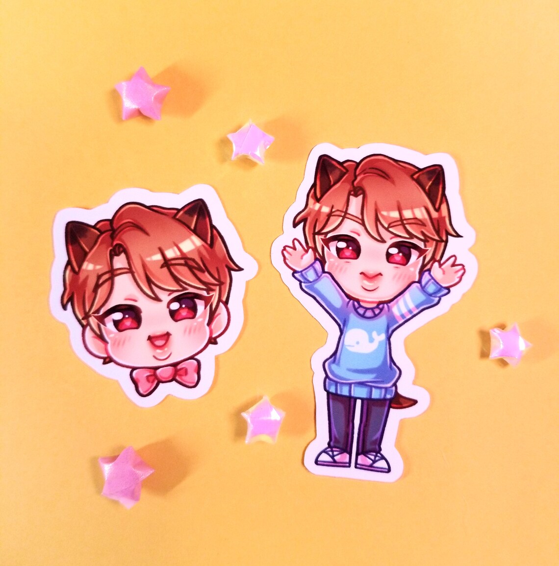 BTS JIN Seokjin lindo animal 2 3 Die-Cut | Etsy