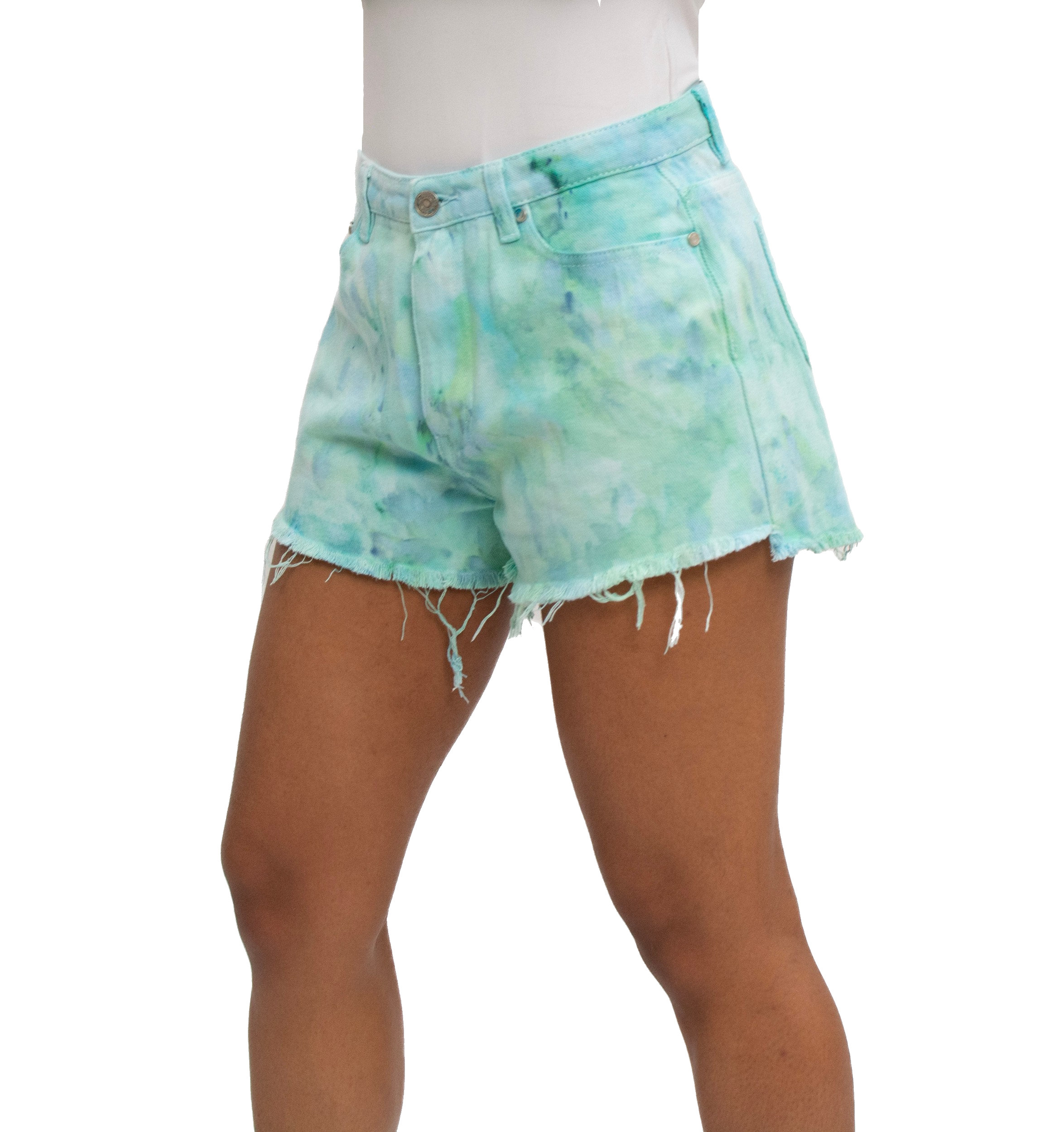 Green mom shop shorts
