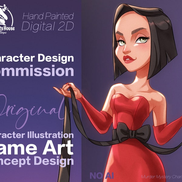 Character Design, Digital 2D, character illustration, visual novel, Game Art,  concept design