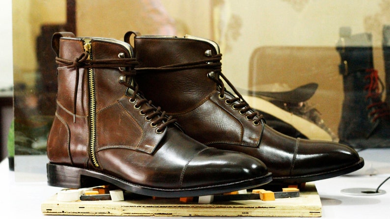 cap toe boots womens