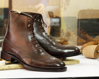 handmade brogue boots