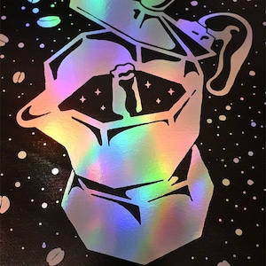 HOLOGRAPHIC POSTER Bialetti Coffee