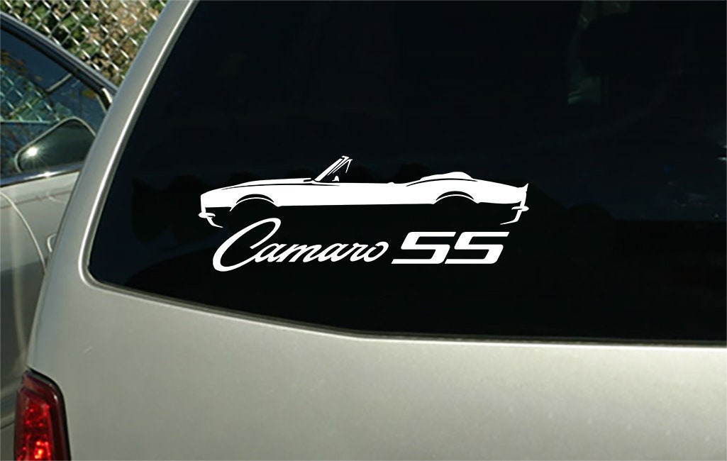 1969 Chevy Camaro SS Convertible car sticker decal wall Etsy