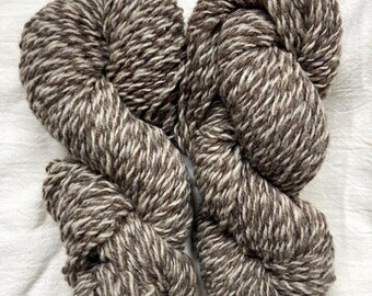 Brown and white (Worsted weight)