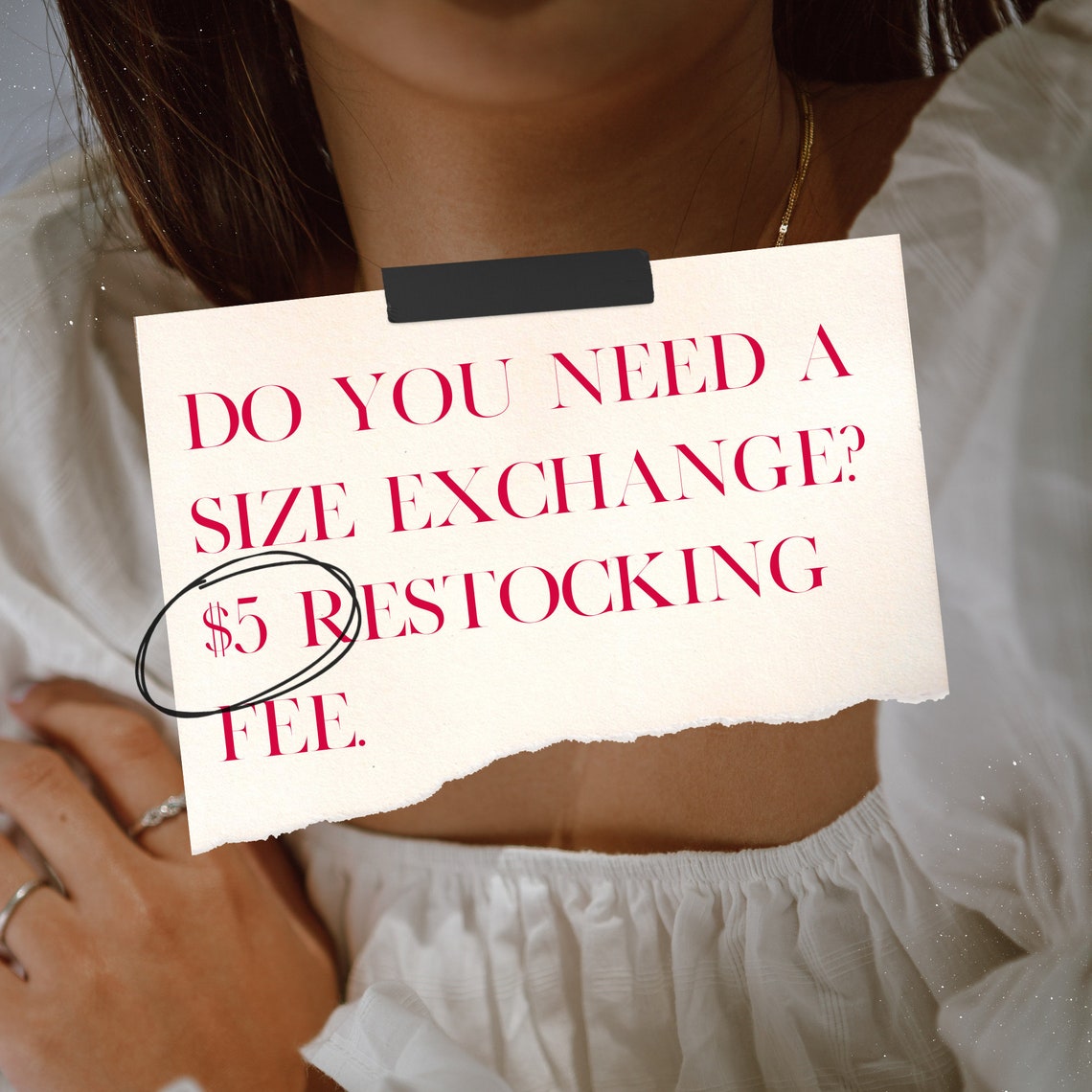 Exchange Restocking fee Etsy