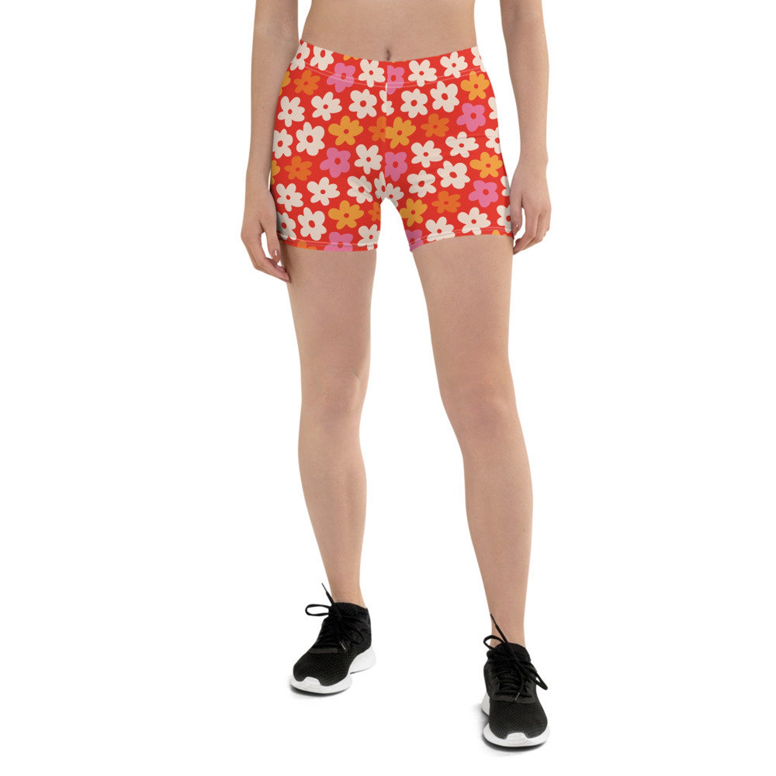 Flower Power Shorts Roller Skate Roller Derby Athleisure Etsy