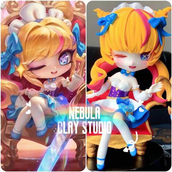 Chibi Prestige Cafe Cuties Gwen Clay Figures - League of Legends