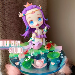 Splendid Staff Nami Clay figures - League of Legends Inspired Fan Art | League of Legends Figure | Video Game Figurines