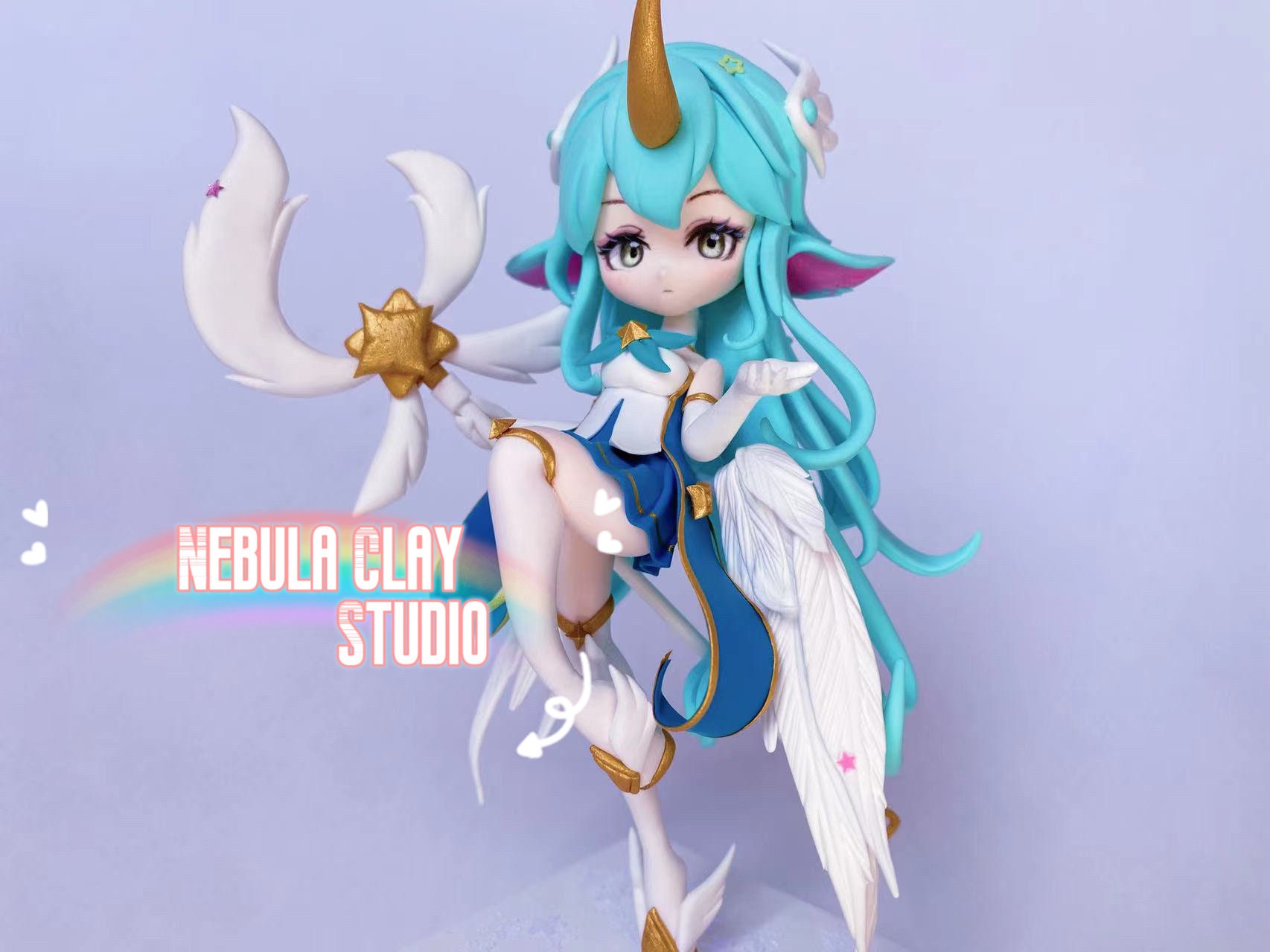 Star Guardian Soraka Clay Figures - League of Legends Inspired Fan