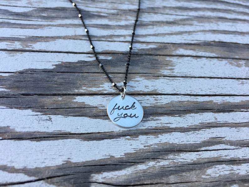 Fuck You Charm Necklace