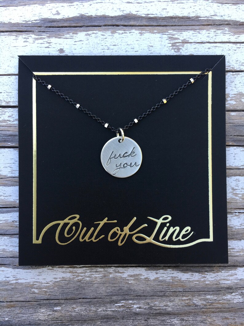 Fuck You Charm Necklace