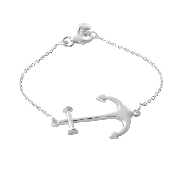 Amazon.com: Savlano 925 Sterling Silver Hollow Puffed Anchor