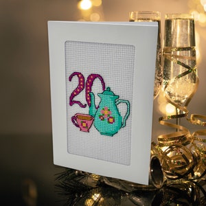 20e verjaardag kruissteekkaart