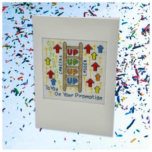 Congratulazioni per la tua cartolina di promozione a punto croce