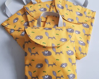 Diaper bag foxes baby gift