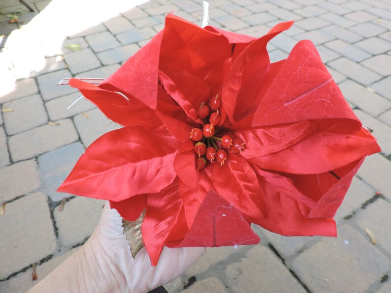 Poinsettia Angel Ornament